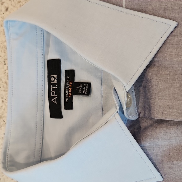 Men's Dress Shirt 18 34/35 - Picture 2 of 3